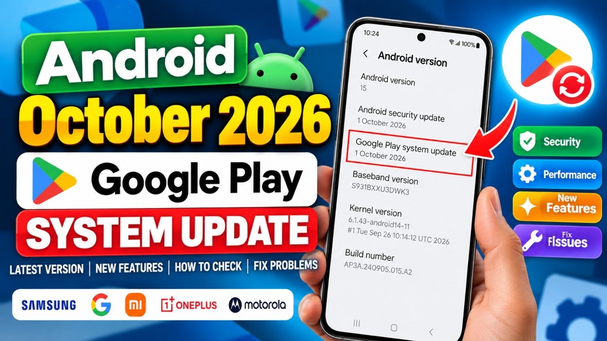 Android October 2026 Google Play System Update: How to Check